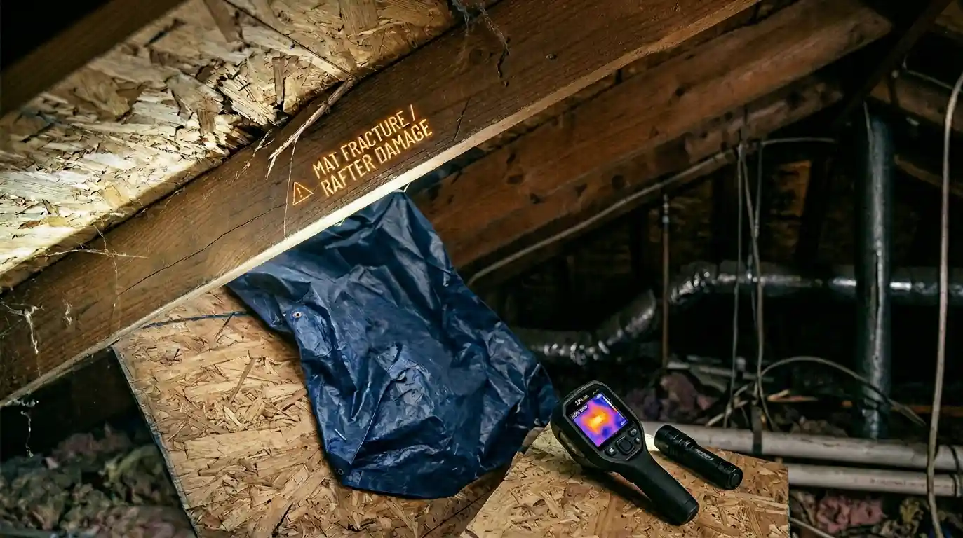 illustrating the hairline fracture we reported with or findings to the city of dallas